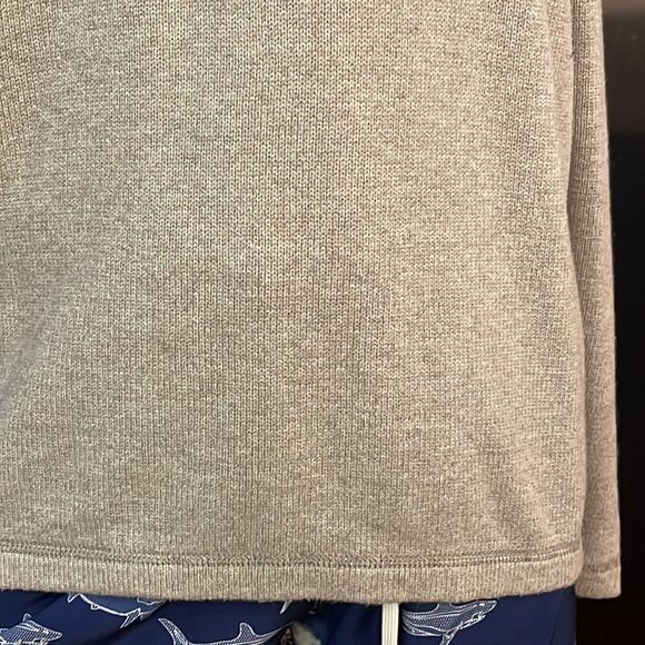 XL Chaps Denim super soft gray v-neck long sleeve crew neck 100% cotton sweater - Picture 7 of 11